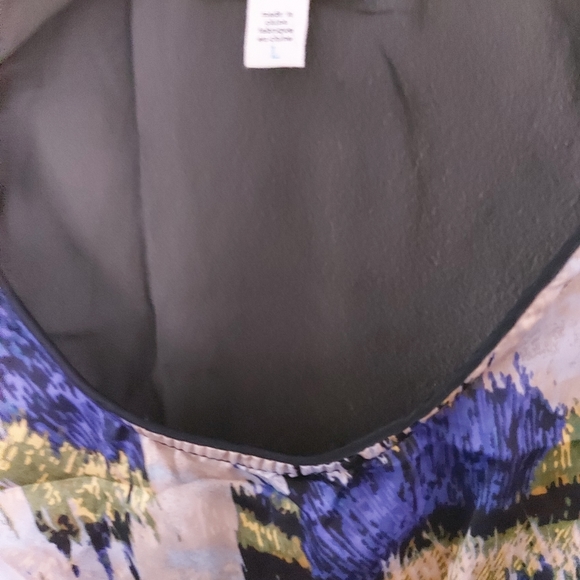 ❣️Silence +Noise watercolor mini dress size L (#468) - Picture 3 of 7